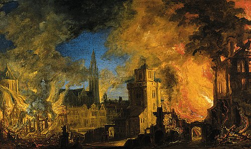 Incendie de la poudrière d'Anvers, 1700, Daniel van Heil