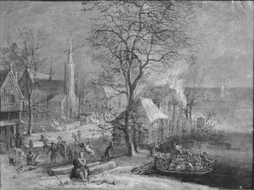 Dutch Town sacked by the Spaniards, , Daniel van Heil