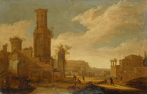 Landscape with Ruins, 1650, Daniel van Heil