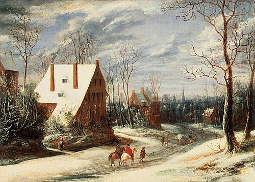 Winter Landscape, 1650, Daniel van Heil