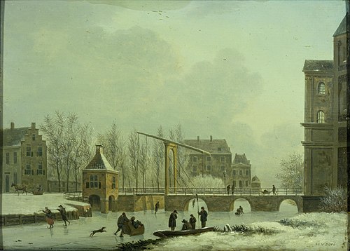 De Wittevrouwensingel bij de Wittevrouwenpoort in Utrecht, 1816, Hendrik van Oort