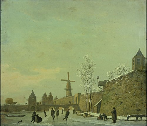 De Tolsteegpoort en omgeving te Utrecht, 1830, Hendrik van Oort