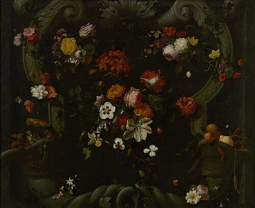 Still life with flowers, 1705, Jan Mortel
