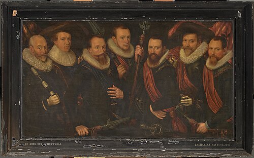 Militia piece of he officers and standard-bearers of the Old Gunnery, 1627, Zacharias Paulusz