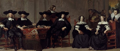 Governors and Governesses of the Oudemannen- en Vrouwengasthuis, 1676, Adriaen Backer
