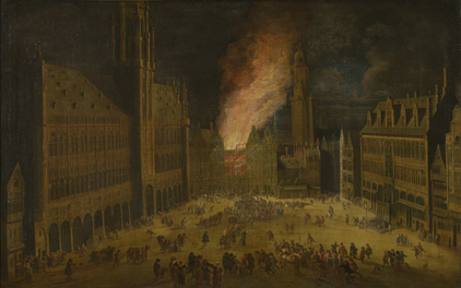 Incendie de la maison la Louve à Bruxelles en 1690, 1692, Theodore van Heil