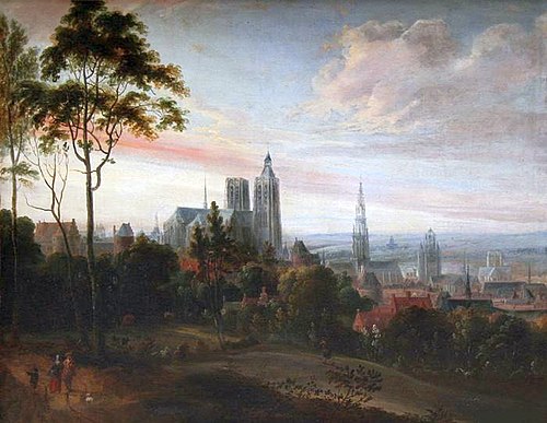 Vue sur Bruxelles, 1650, Theodore van Heil