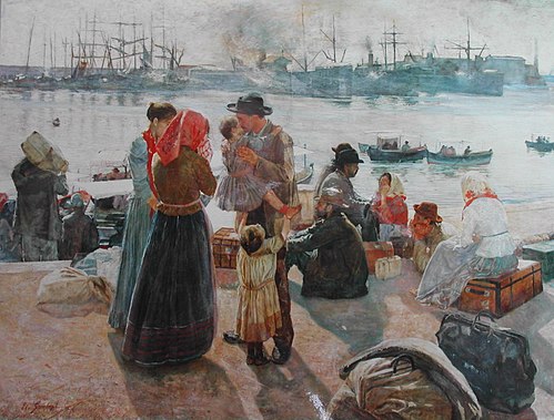 The Immigrants, 1893, Raffaello Gambogi