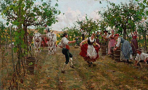 The Harvest Dance, 1893, Raffaello Sorbi