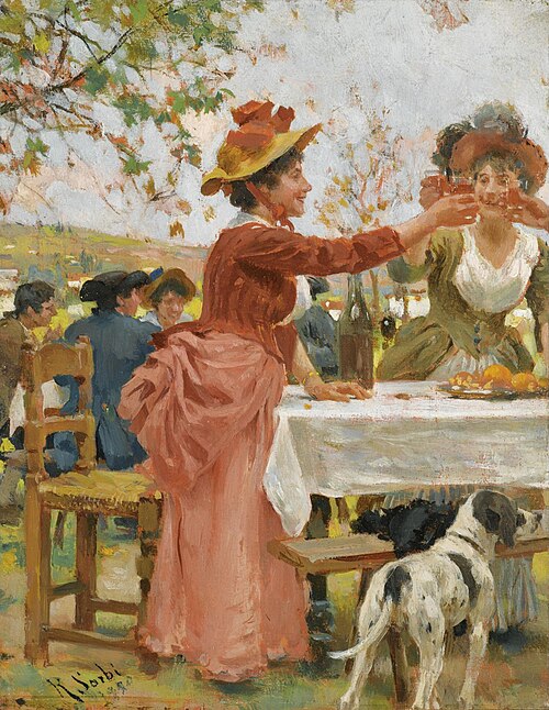 Festivities in the Campagna, 1920, Raffaello Sorbi