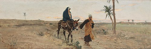 La fuite en Egypte, 1904, Raffaello Sorbi