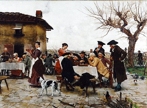 The Chess Players, 1886, Raffaello Sorbi
