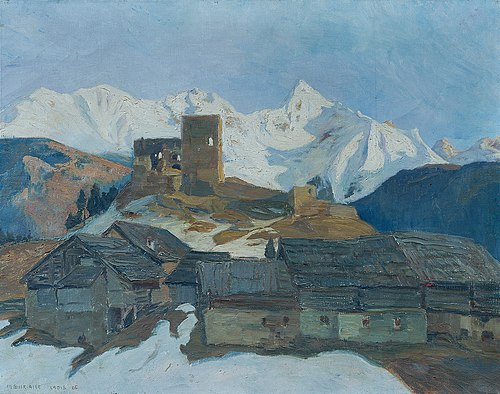Winter in Ladis (Tirol), 1925, Mathilde Sitta-Allé