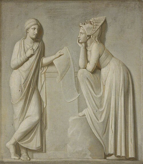 The Muses: Euterpe and Melpomene, 1794, Robert Fagan