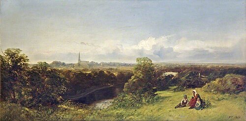 Landscape, Sefton, Lancashire, 1848, Robert Tonge