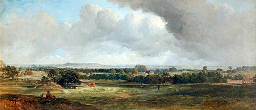 A Distant View of Frodsham, Cheshire, , Robert Tonge