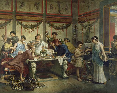 A Roman Feast, 1850, Roberto Bompiani