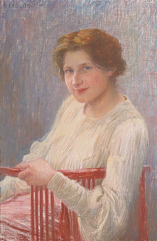 Bildnisstudie, 1902, Carl Fröschl