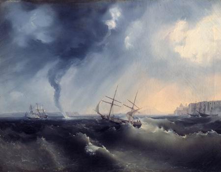 Naufragio, 1831, Salvatore Fergola