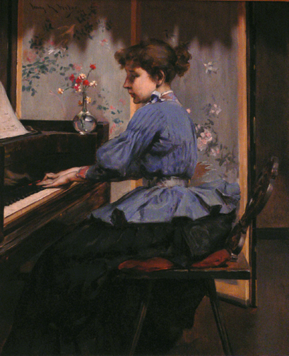 The Pianist, 1889, Irving Ramsey Wiles