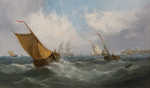 Fishing Boats off Ramsgate, , George Hyde Chambers