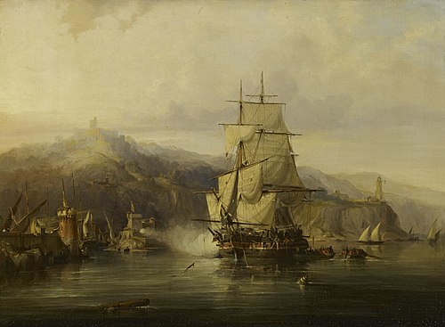 The Capture of Bagur, 1831, George Hyde Chambers