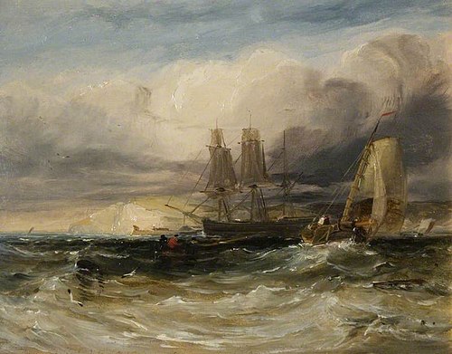 On The Thames  - Tilbury Fort, 1830, George Hyde Chambers