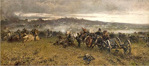 L’artiglieria della III Divisione alla battaglia di San Martino, 1887, Sebastiano de Albertis