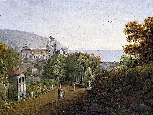 Entrance to Hastings, East Sussex, from London Road, 1823, Agostino Aglio