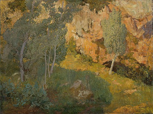 Sonniges Felsental, 1912, Adolf Gross