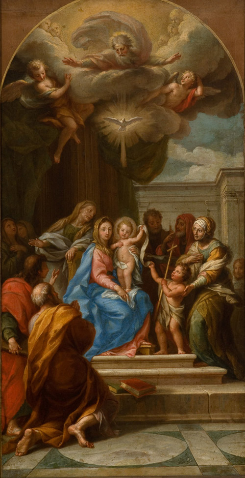 Holy Trinity, with Virgin and Saints, 1750, Agostino Masucci