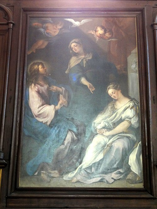 Jésus chez Marthe et Marie, 1679, Agostino Scilla