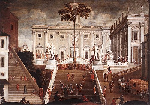 Competition on the Capitoline Hill, 1630, Agostino Tassi