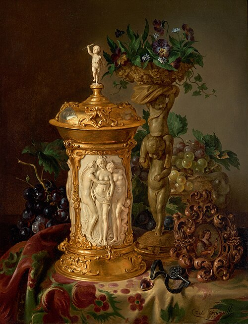Stillleben, 1850, Carl Borromäus Fruwirth