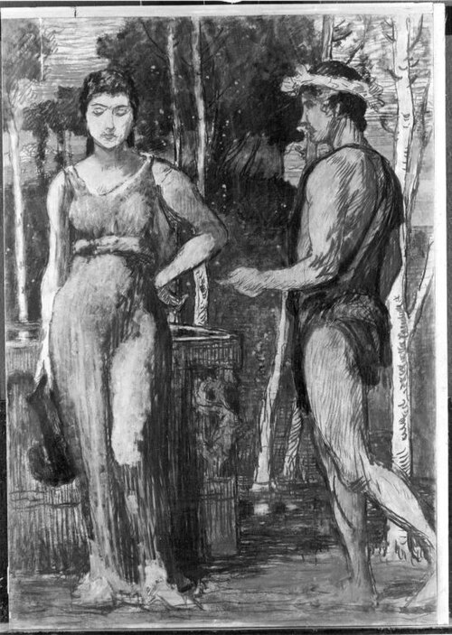 Antiker Brunnen, 1885, Carl Freiherr von Pidoll zu Quintenbach