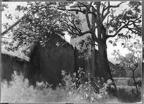 Ansicht von Gelnhausen - Der Holzturm, 1892, Carl Freiherr von Pidoll zu Quintenbach