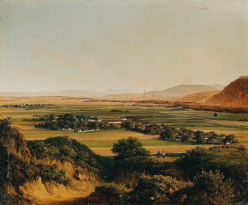 Fernblick auf Wien vom Bisamberg, 1840, Christian Plattensteiner