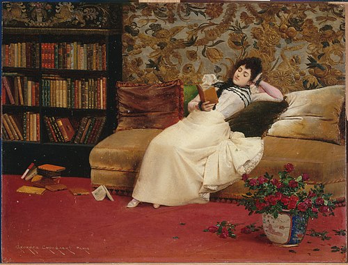 La Lecture, 1890, Georges Croegaert