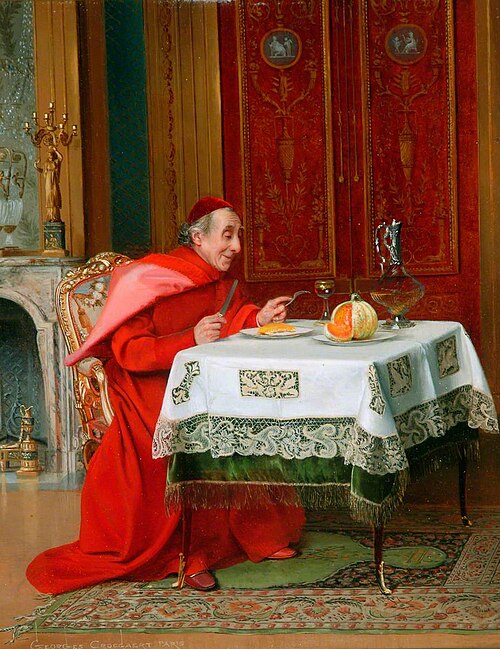 The Cardinal's Lunch, 1868, Georges Croegaert