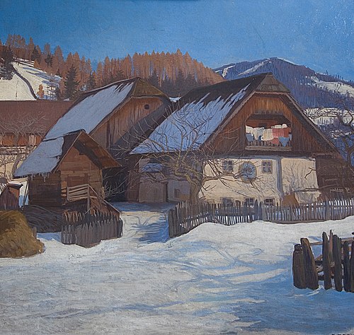 Bauernhaus, 1914, Friedrich Beck