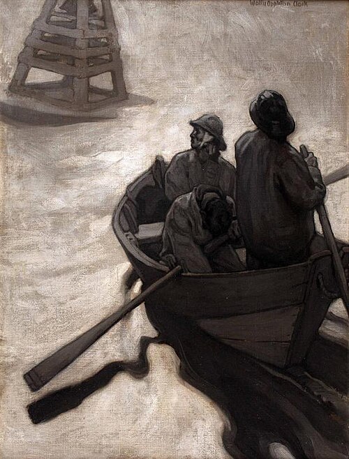 [Men in Rowboat], 1901, Walter Appleton Clark
