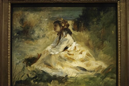 Une femme sur l'herbe (Lise Tréhot), 1868, Auguste Renoir