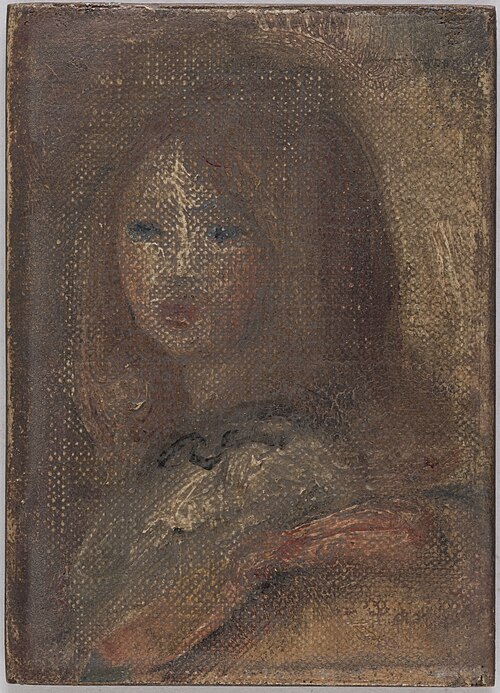 Tête de fillette, 1917, Auguste Renoir