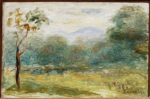 Landscape from the south of France (Cagnes-sur-Mer), 1911, Auguste Renoir
