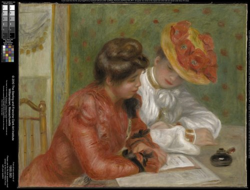 La lettre, , Auguste Renoir
