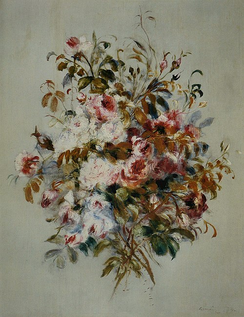 Bouquet de roses, 1879, Auguste Renoir