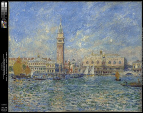 Vue de Venise, le palais des Doges, 1881, Auguste Renoir