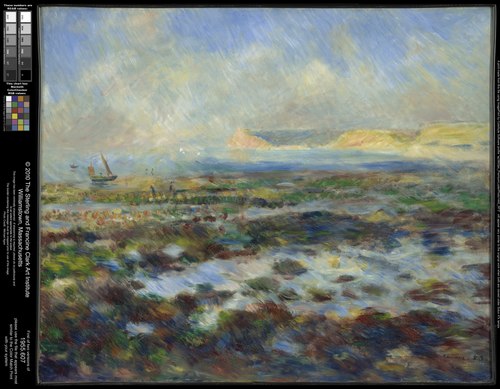 La baie du Moulin Huet à Guernesey Yport, marée basse, 1883, Auguste Renoir