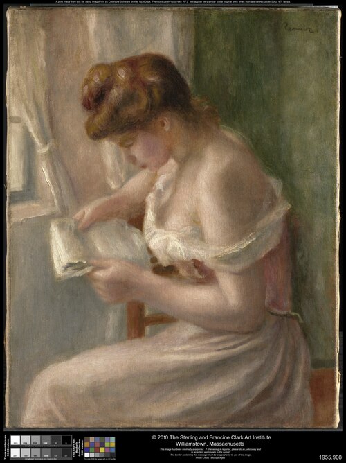 Woman Reading, 1895, Auguste Renoir