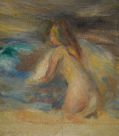 Nude in a landscape, sketch, , Auguste Renoir